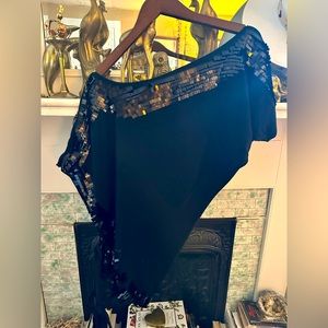 Off the Shoulder Sequin Top